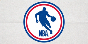 美国职业篮球联赛NBA标志 - 篮球运动员剪影